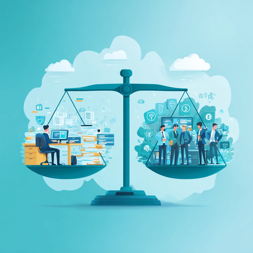 Side by side cost comparison of an internal IT hire and Managed IT Services