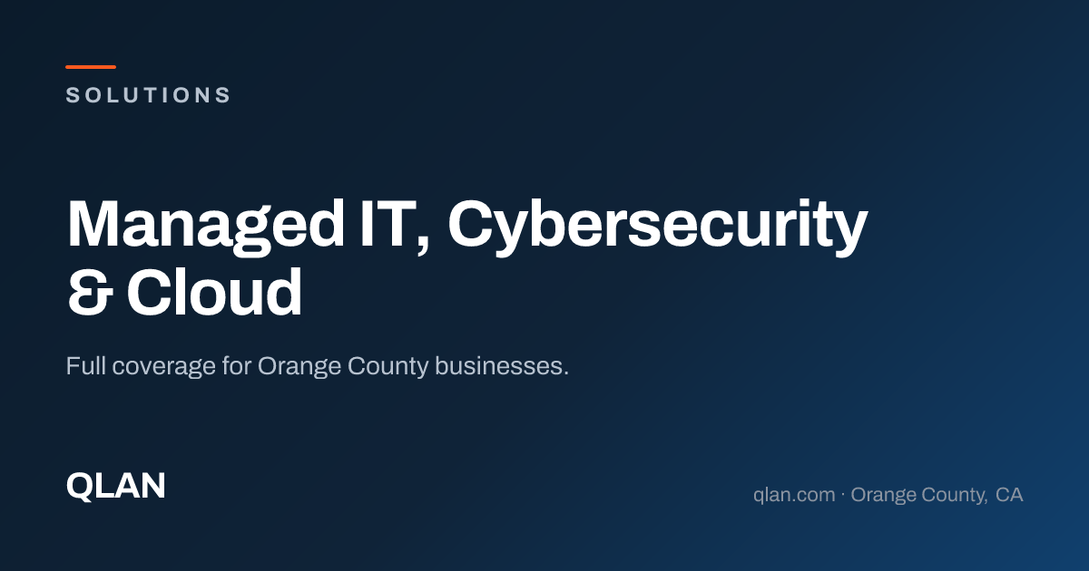 Managed IT, Cloud & Cybersecurity Services | QLAN